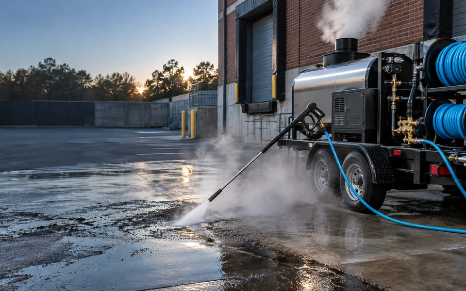 Hot Water Pressure Washing available in the Durham service area